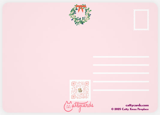 Catty Xmas Fireplace